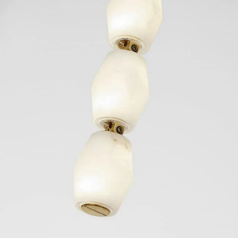 Dana Alabaster Pearl Necklace Wall Sconce