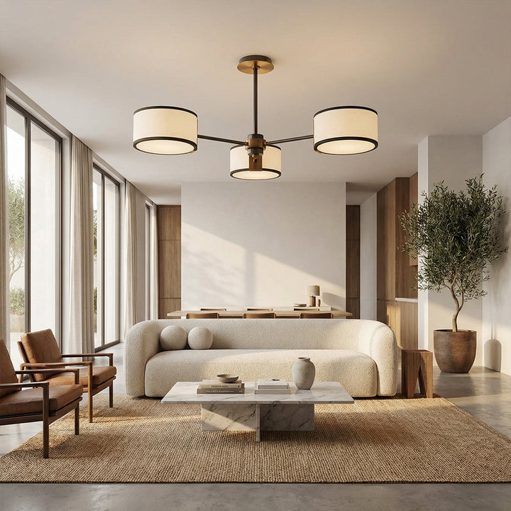 Daphil 3-Light Semi-Flush Mount
