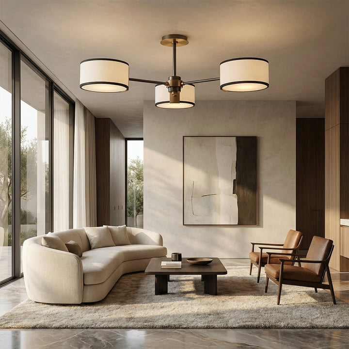 Daphil 3-Light Semi-Flush Mount