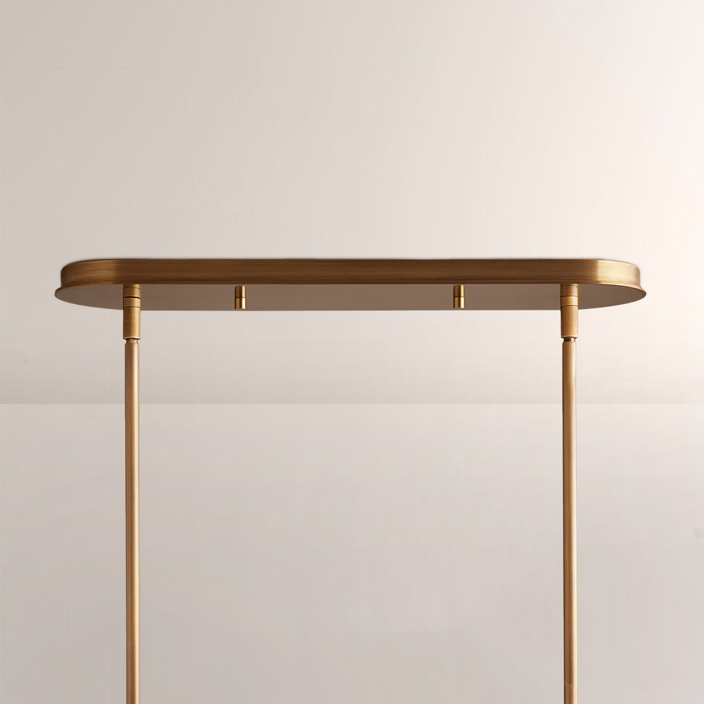Daphil Linear Metal Drum Chandelier