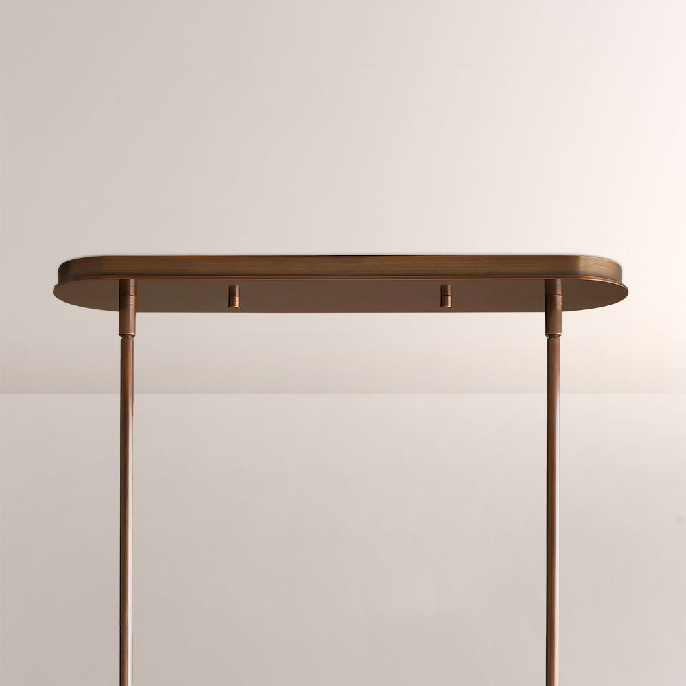 Daphil Linear Metal Drum Chandelier