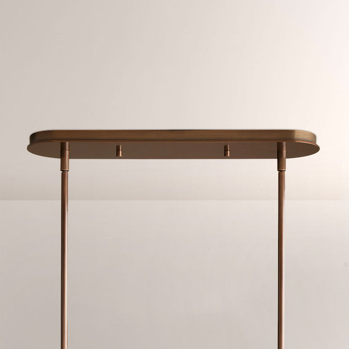 Daphil Linear Metal Drum Chandelier