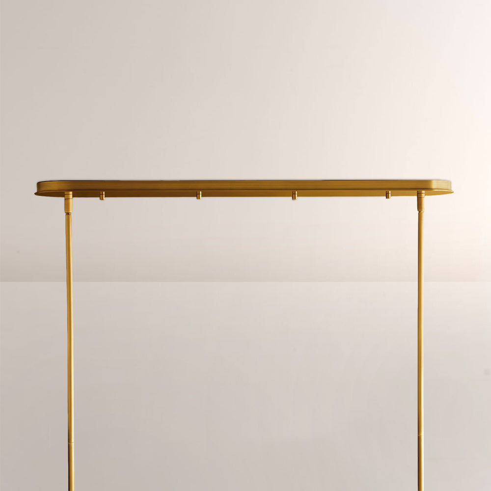 Daphil Linear Metal Drum Chandelier