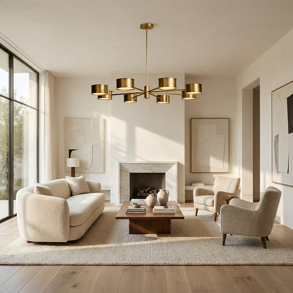 Daphil Metal Round Chandelier