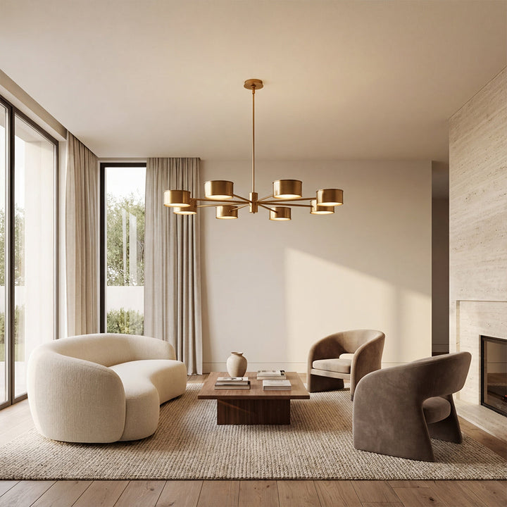 Daphil Metal Round Chandelier