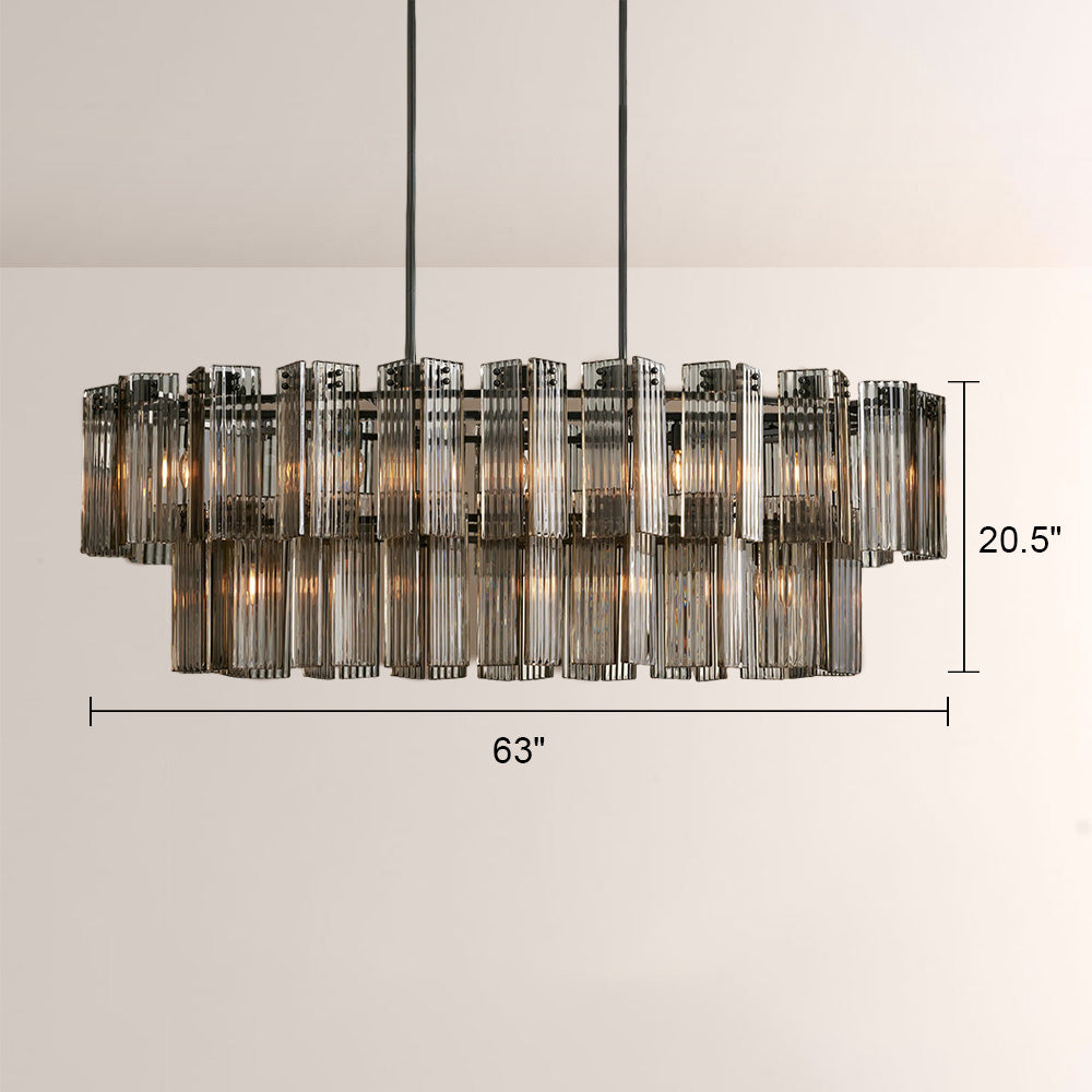 Darwin Oval Tiered Chandelier