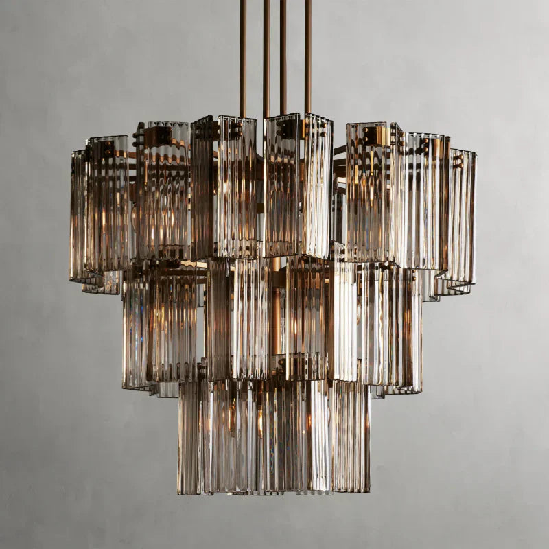 Darwin Round Glass Chandelier
