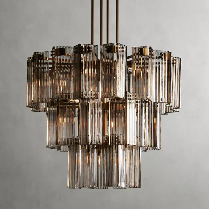 Darwin Round Glass Chandelier