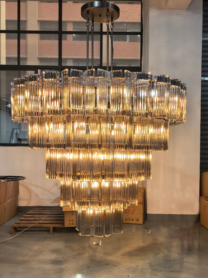 Darwin Round Glass Chandelier
