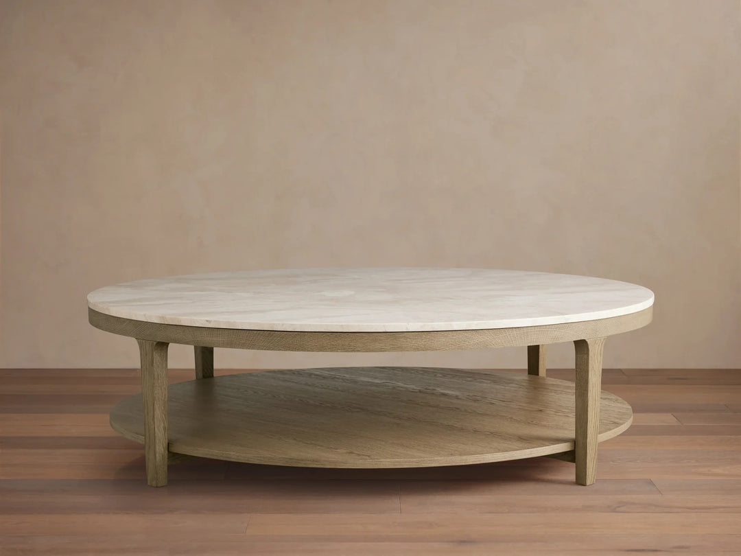 Deinny Round Marble Coffee Table