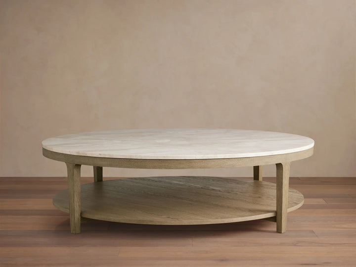 Deinny Round Marble Coffee Table