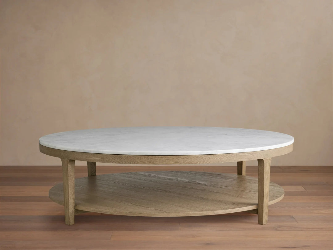 Deinny Round Marble Coffee Table