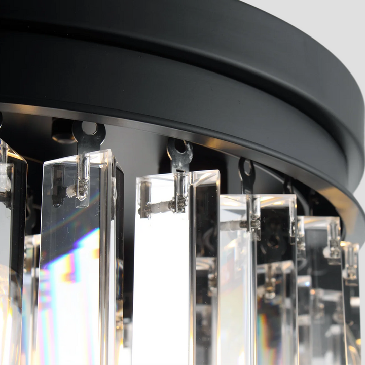 Della  1-Tier Crystal Round Chandelier