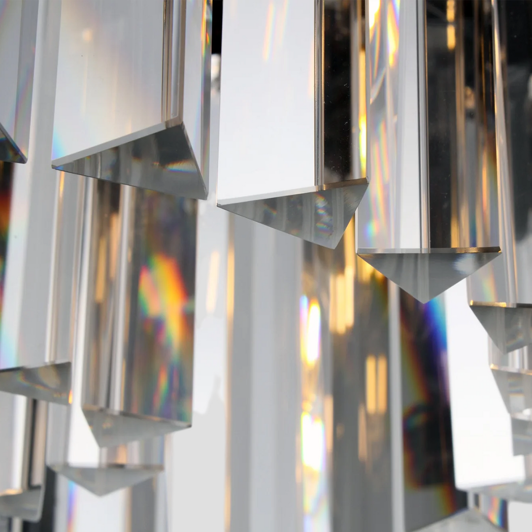 Della  1-Tier Crystal Round Chandelier