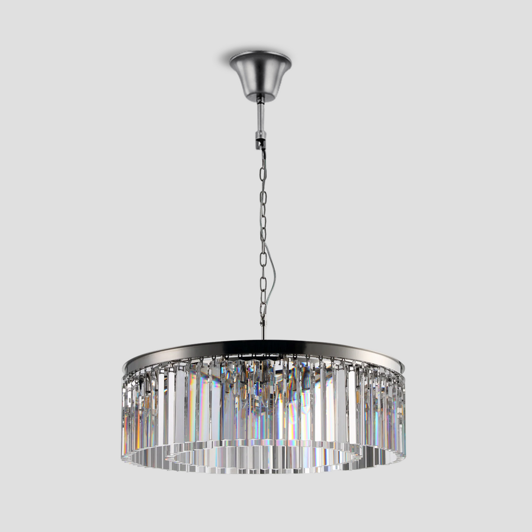 Della  1-Tier Crystal Round Chandelier