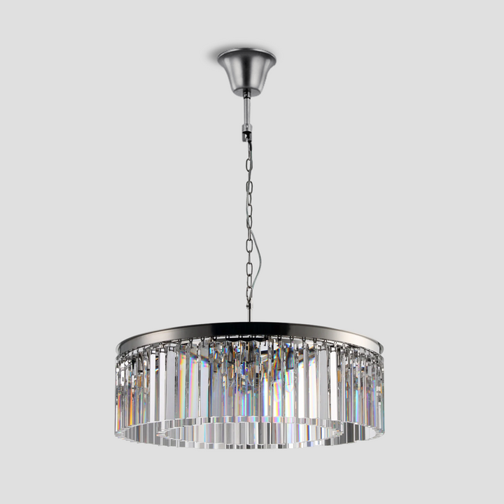 Della  1-Tier Crystal Round Chandelier
