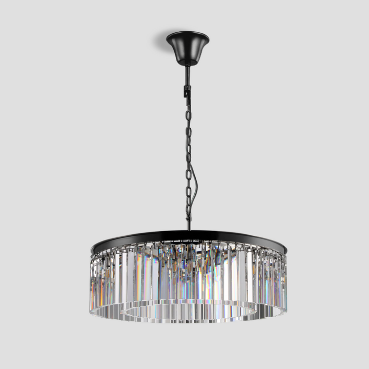 Della  1-Tier Crystal Round Chandelier