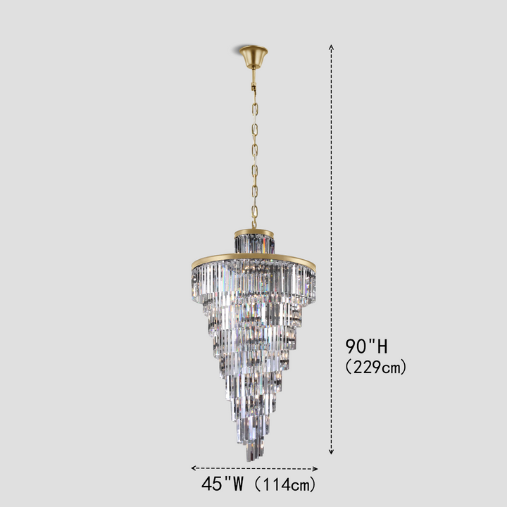 Della Multi-Tiered Crystal Chandelier