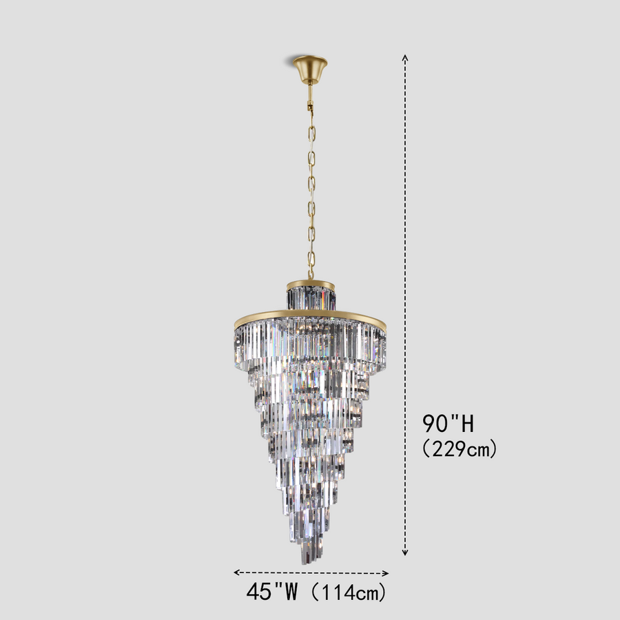Della Multi-Tiered Crystal Chandelier