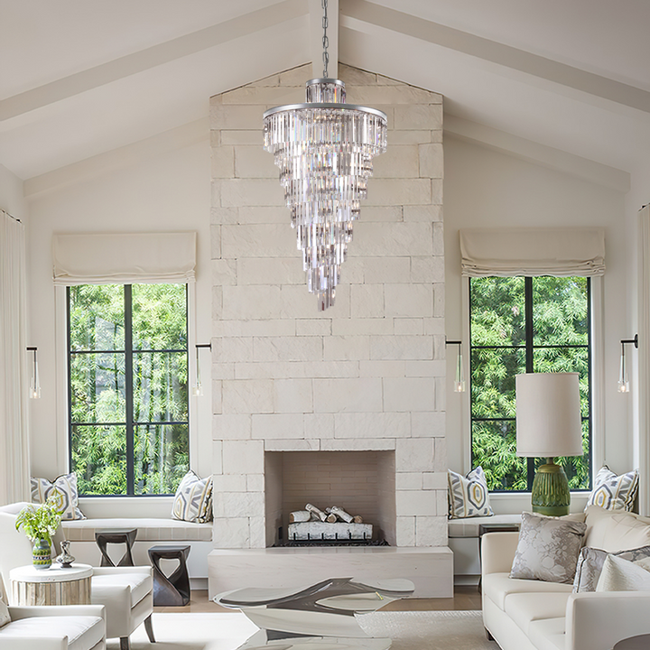 Della Multi-Tiered Crystal Chandelier