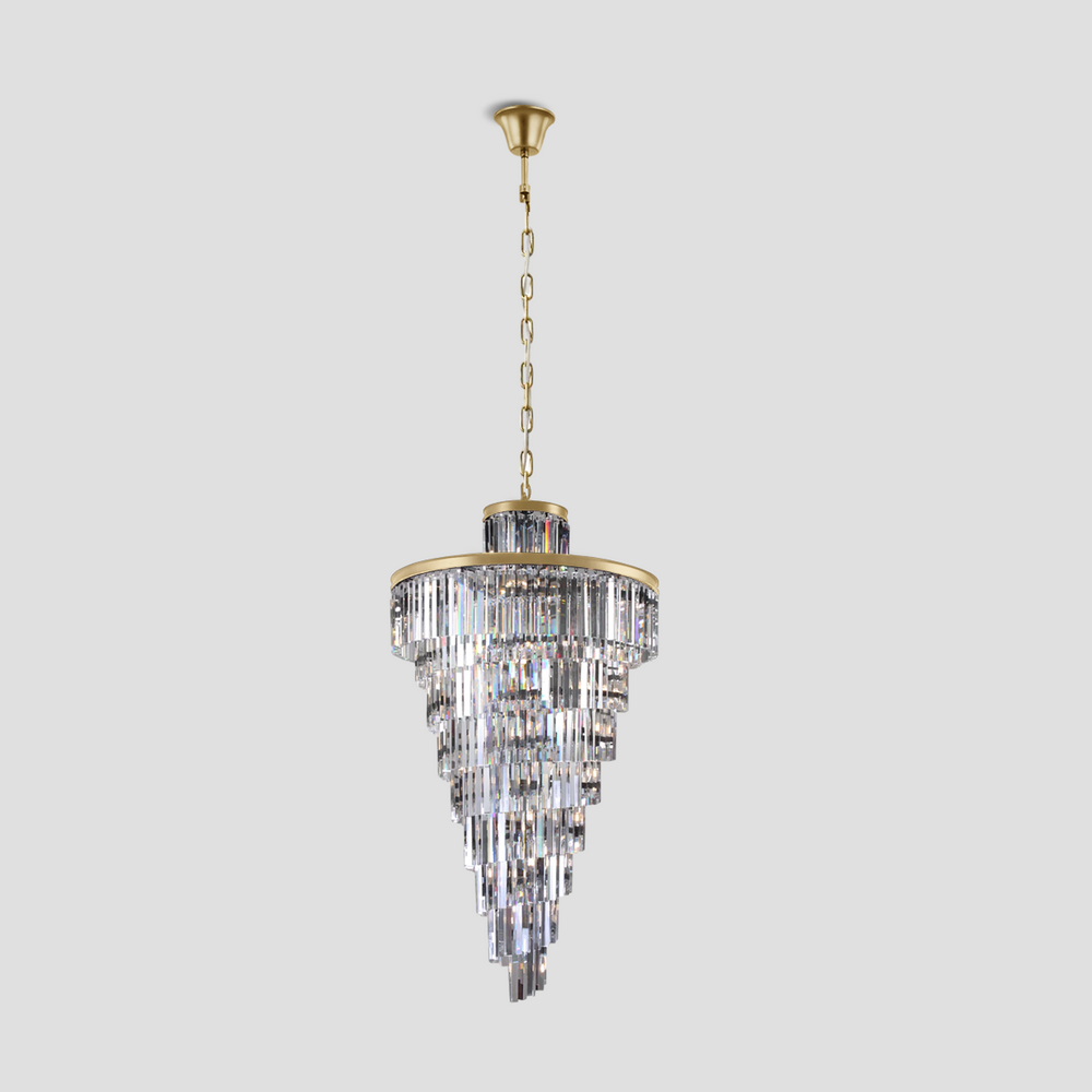 Della Multi-Tiered Crystal Chandelier