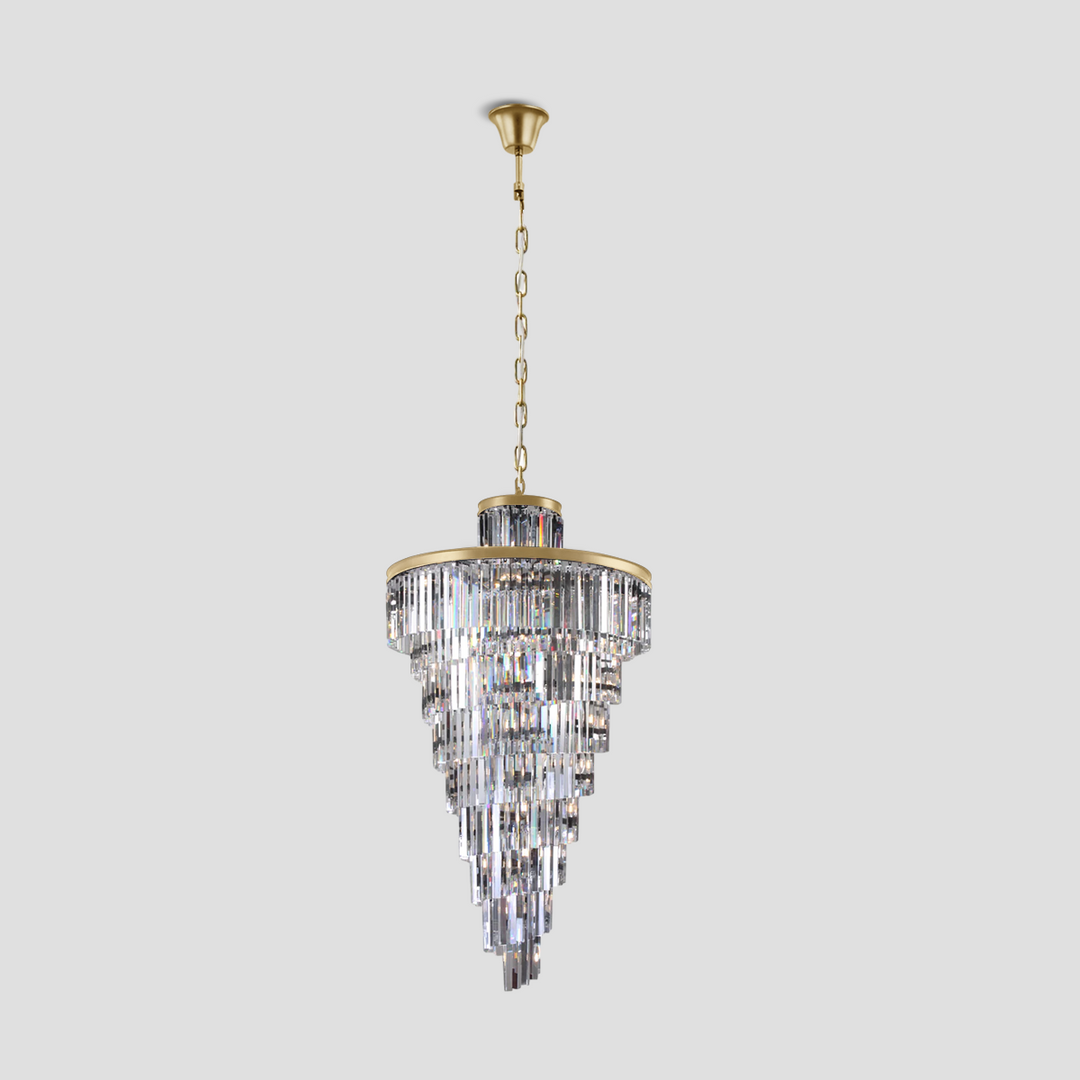 Della Multi-Tiered Crystal Chandelier
