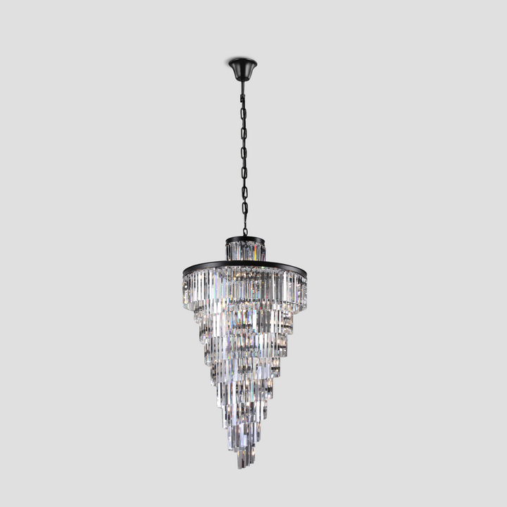 Della Multi-Tiered Crystal Chandelier