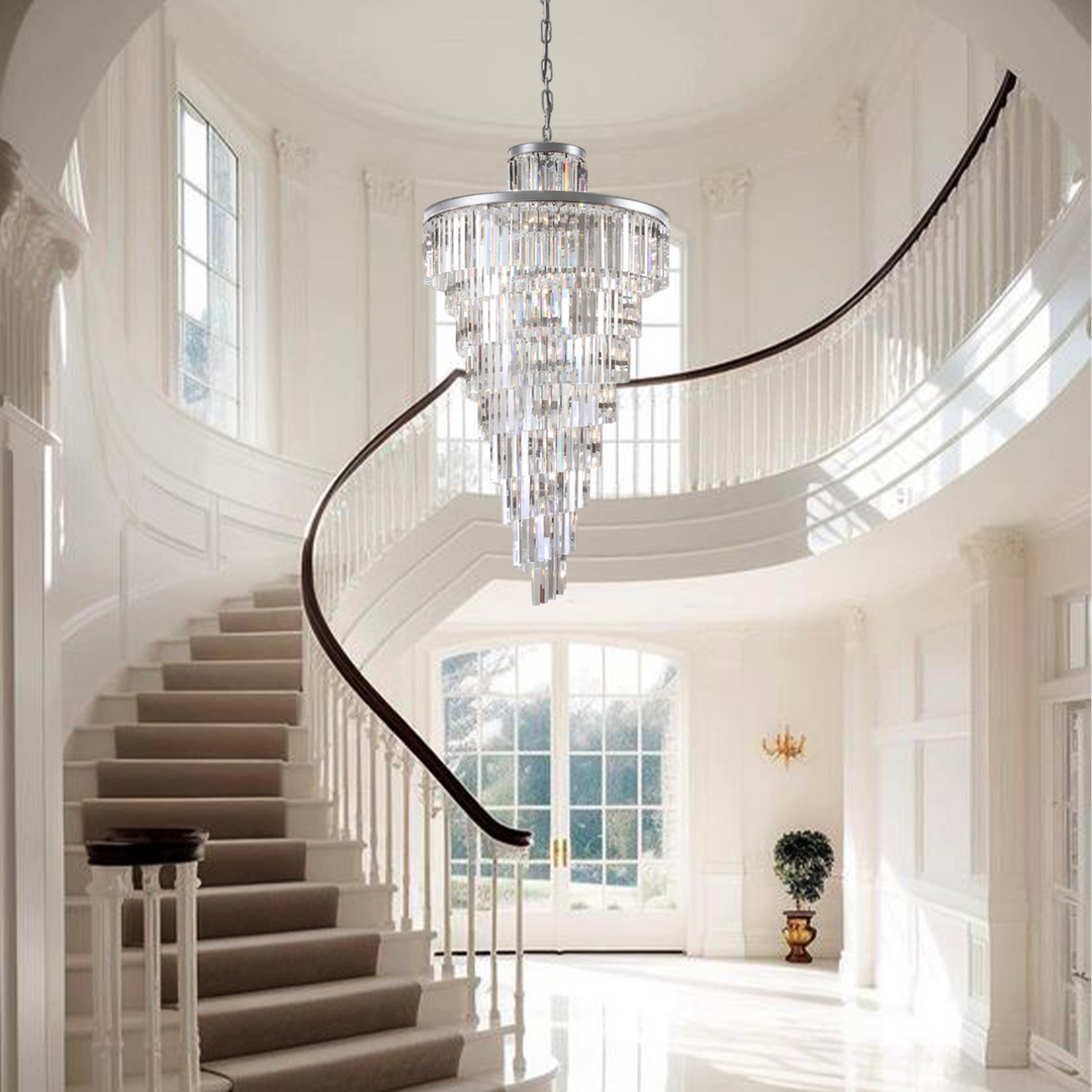 Della Multi-Tiered Crystal Chandelier