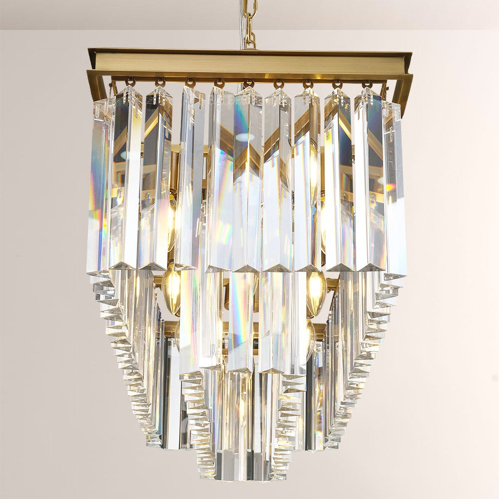Della Rectangular Dining Room Chandelier 40"