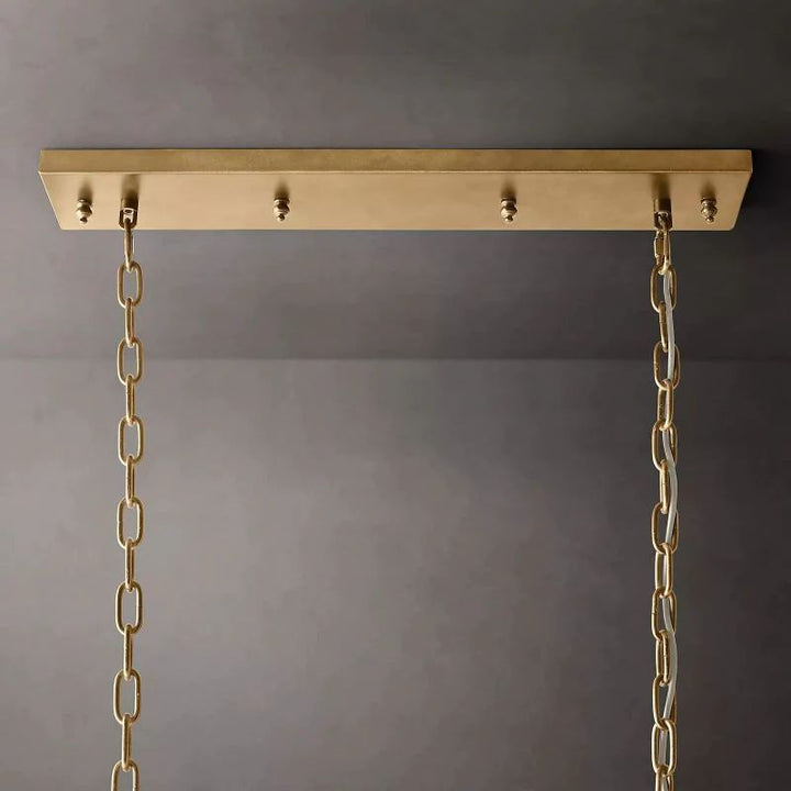 Della Rectangular Dining Room Chandelier 40"