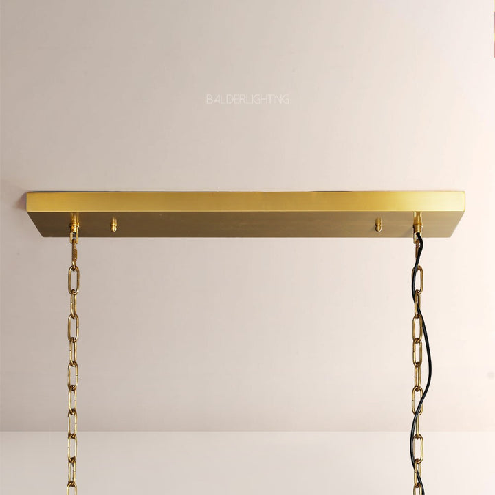 Della Rectangular Dining Room Chandelier 49"