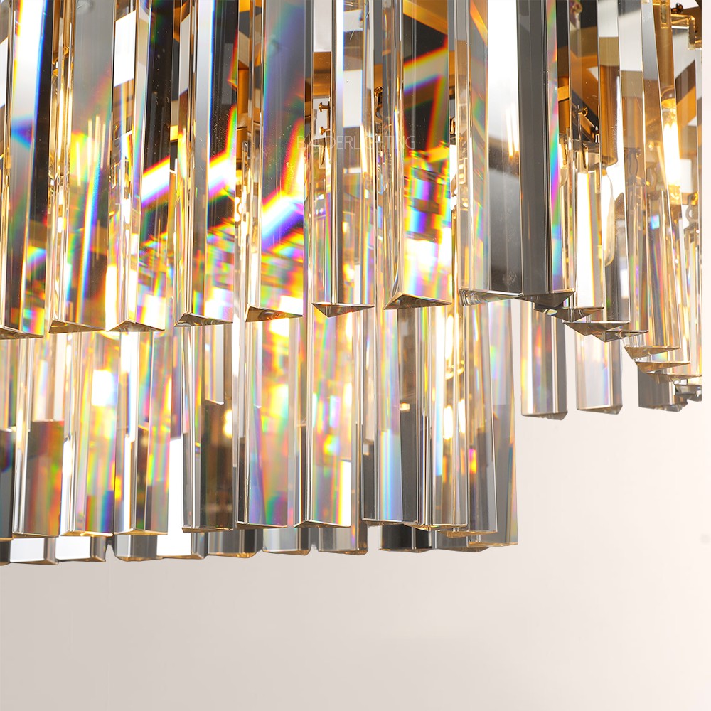 Della Rectangular Dining Room Chandelier 49"