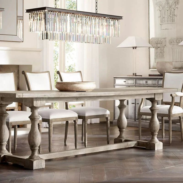 Della Rectangular Dining Room Chandelier 49"