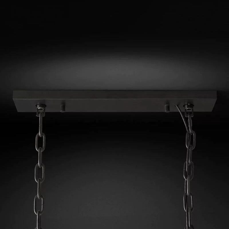 Della Rectangular Dining Room Chandelier 49"