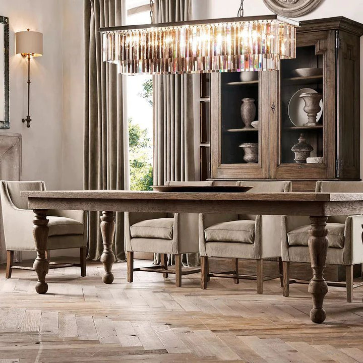 Della Rectangular Dining Room Chandelier 59"