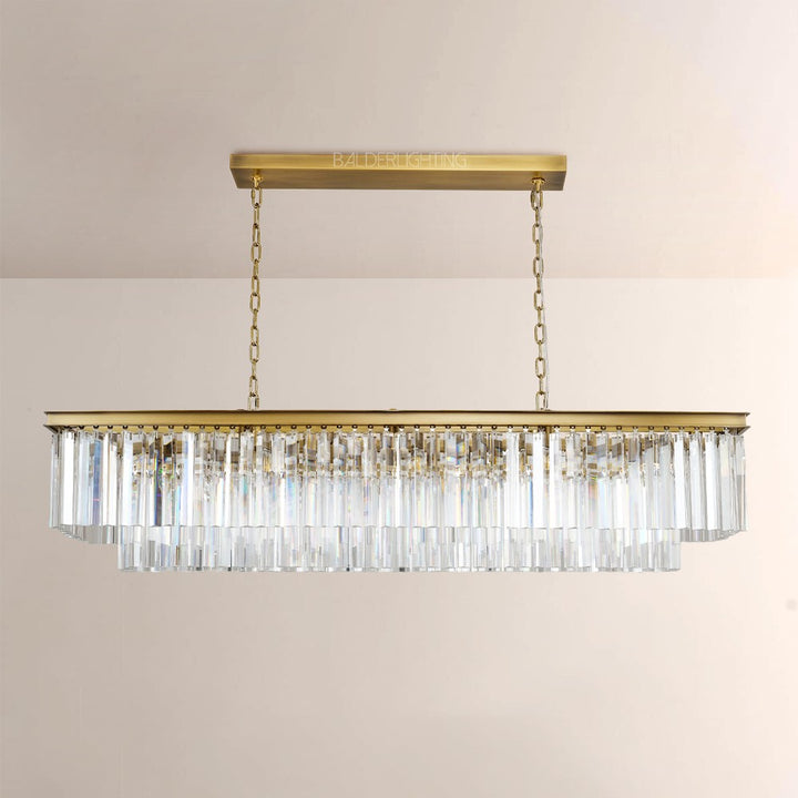Della Rectangular Dining Room Chandelier 72"