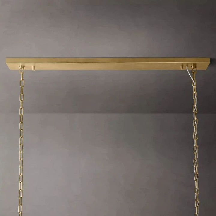 Della Rectangular Dining Room Chandelier 72"