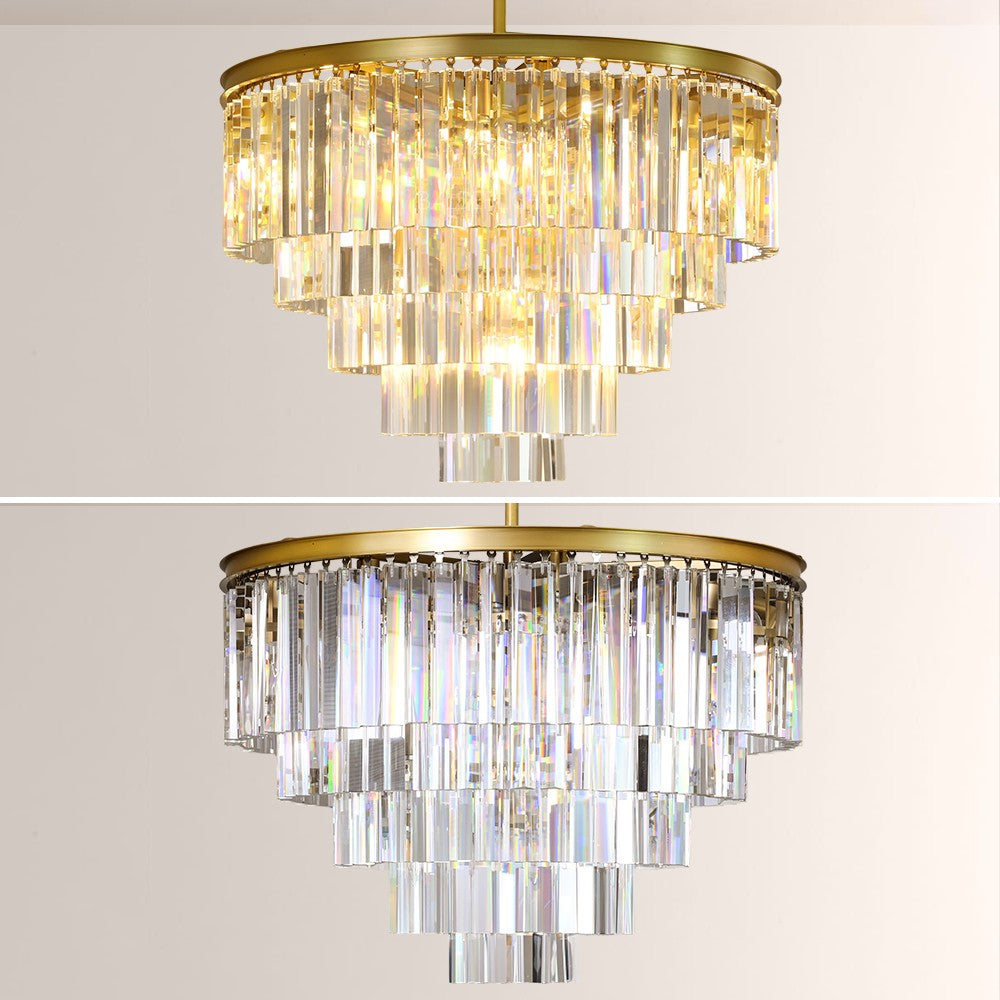 Della Round Dining Room Chandelier 32"
