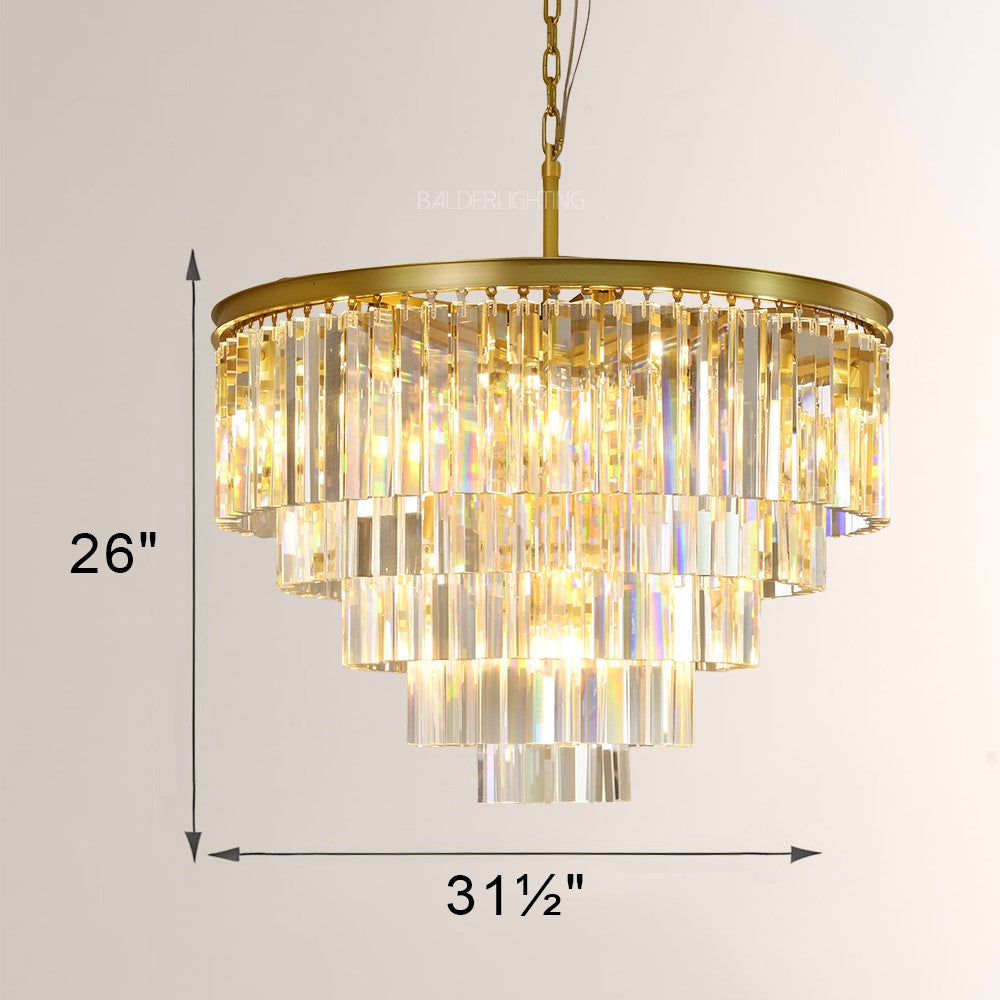 Della Round Dining Room Chandelier 32"