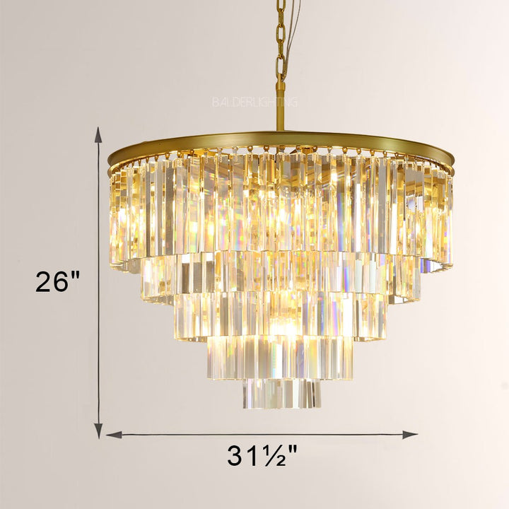 Della Round Dining Room Chandelier 32"