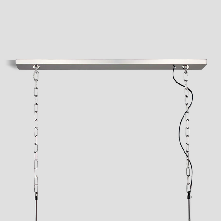 Della Single-Tier Rectangular Crystal Rod Chandelier