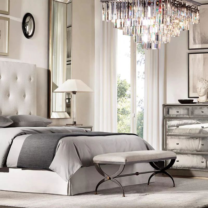 Della Square Dining Room Chandelier 22"