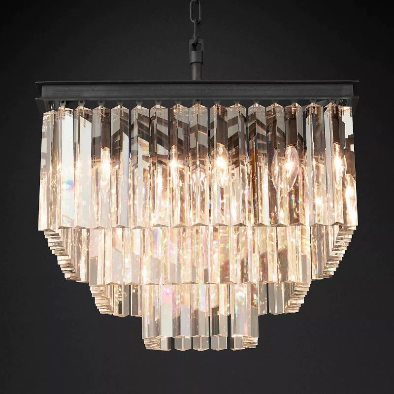 Della Square Dining Room Chandelier 22"