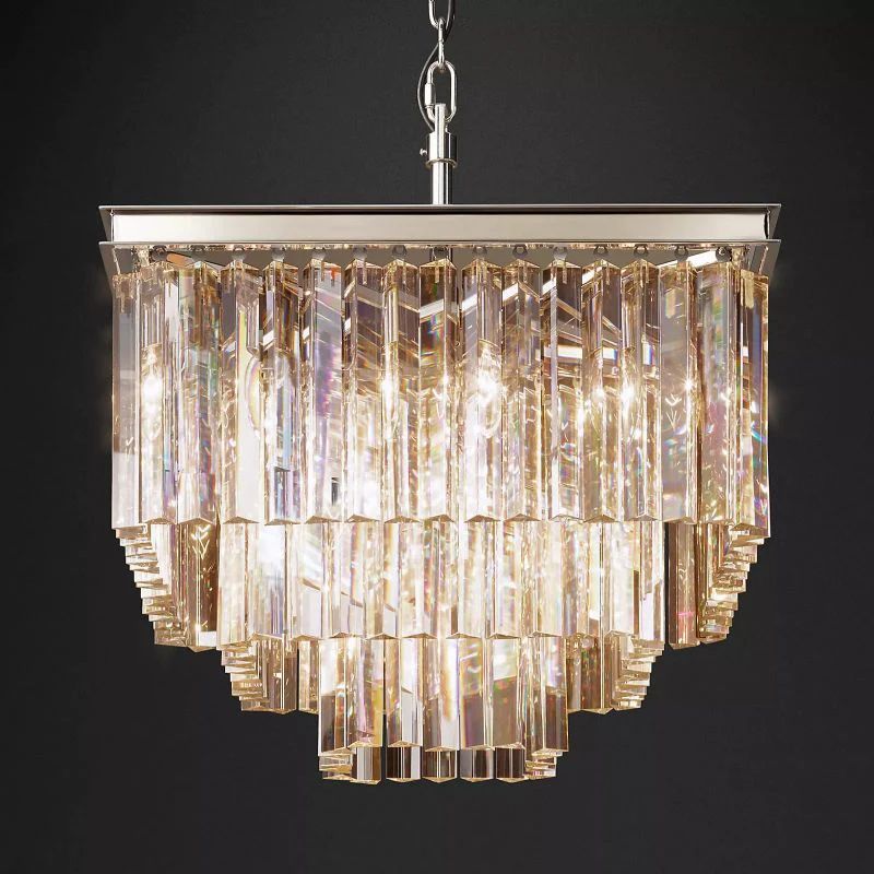 Della Square Dining Room Chandelier 22"