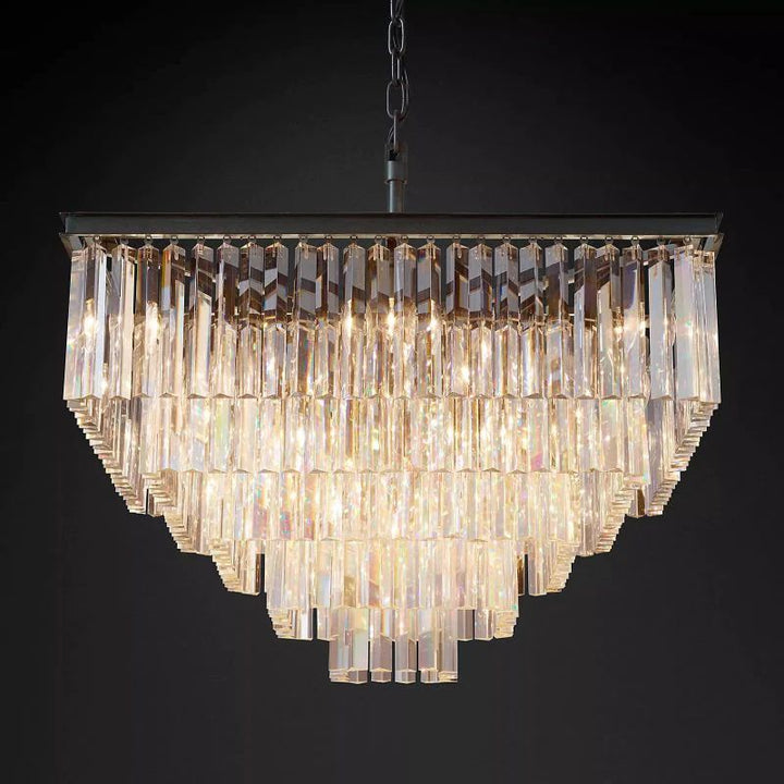 Della Square Dining Room Chandelier 34"