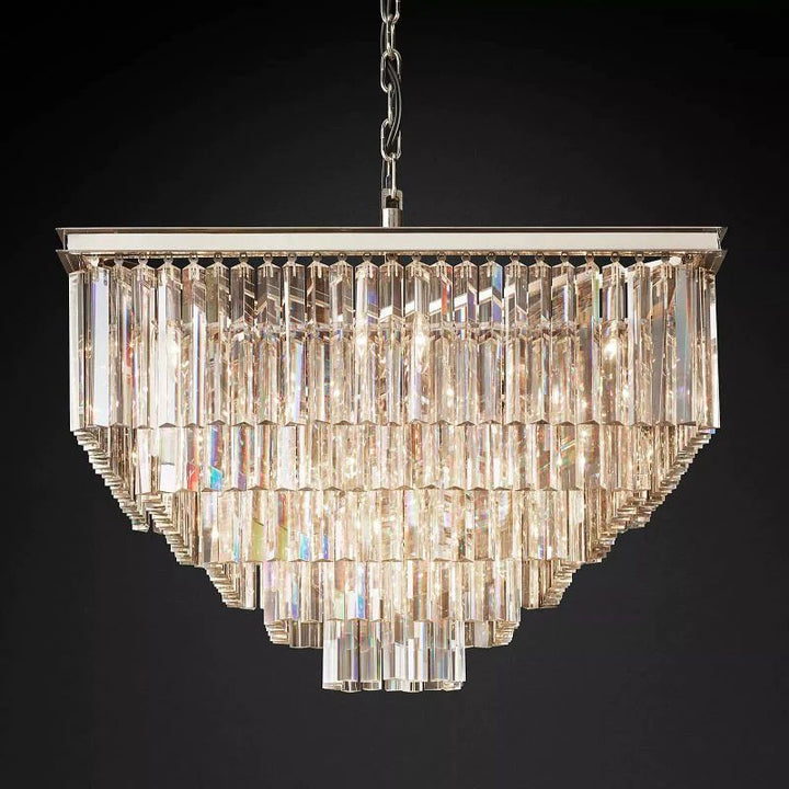 Della Square Dining Room Chandelier 34"
