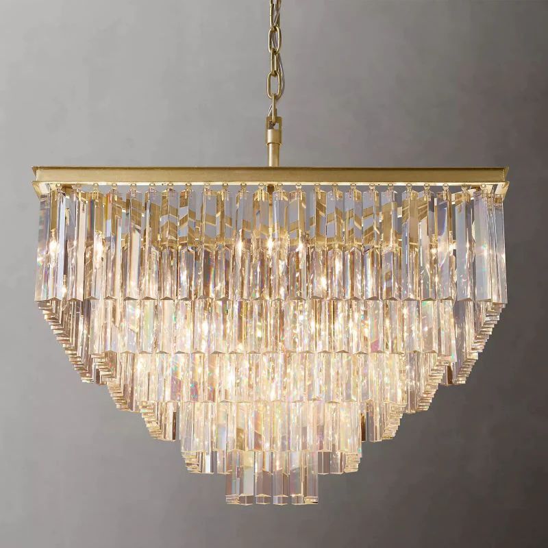Della Square Dining Room Chandelier 34"