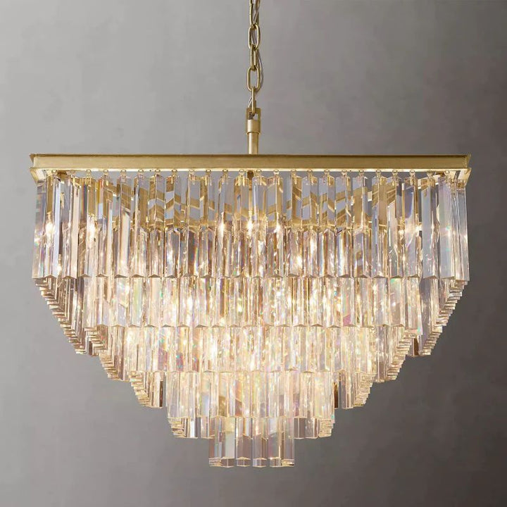Della Square Dining Room Chandelier 34"