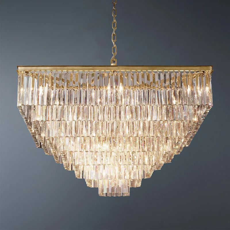 Della Square Dining Room Chandelier 47"
