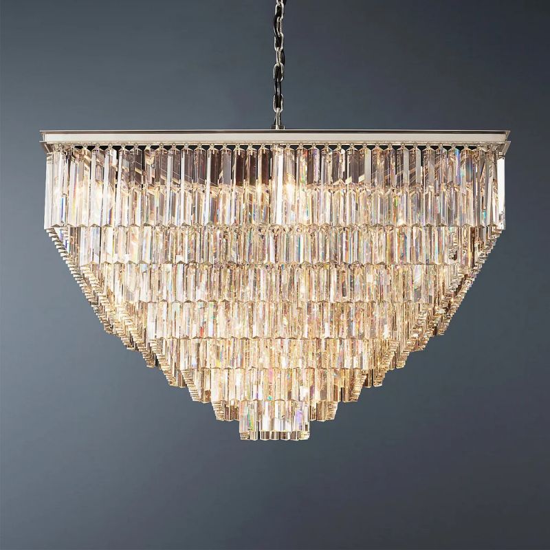 Della Square Dining Room Chandelier 47"